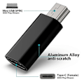 Miniatyrbild 4 av 5: Mini USB till USB-C Adapter USB-C Hona till Mini USB Hane Adapter USB-C Adapter [DB] Silver