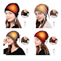 Miniatyrbillede 3 af 5: USB Opvarmet Hue Udendørs Vinter Beanie Halstørklæde Unisex | Grå 20x20cm, USB Opladning, Kuldebeskyttelse Db gray