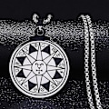 Miniatyrbillede 1 af 4: Syv Ærkeengle Amulet Rustfrit Stål Halskæder Mænd Segl af Salomon Talisman Halskæde Beskyttelse Smykker Krave Hombre_lldxm Db I SR 50 BOX