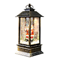 Miniatyrbillede 4 af 5: Julekuglelanterne med Batteridrevet LED-lys, Vand og Glimmer, Julemand, Snemand, Hængende Natlampe, Julepynt til Hjemmet [DB] 3