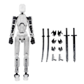 Miniatyrbild 2 av 2: T13 Actionfigur Titan 13 Actionfigur Robot Actionfigur 3D-tryckt Action [DB] transparent