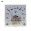 Analog Voltmeter DC Rektangel Analog Volt Panelmätare 10 Stilar Volt Test [db] 0-5v