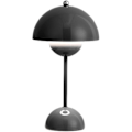 Miniatyrbillede 1 af 5: Led Blomsterpot Bordlampe, moderne Macaron Lampe, Dæmpbar Bordlampe Med 3 Farver [DB] Black