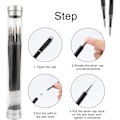 Miniatyrbillede 5 af 5: 10 stk. 0,5 mm udskiftelige sorte refill