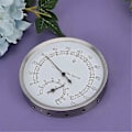 Miniatyrbild 3 av 5: -Hygrometer 2-i-1 Rostfritt Stål Bastu Termometer Hygrometer -Hygrometer Bastutillbehör [db] silver  white