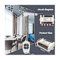 Miniatyrbilde 5 av 5: 4-kanals trådløs relé fjernkontrollbryter 433,92 Mhz Rf Ac90-250v 10a relémottaker med 2 fjernkontroller [db] As shown