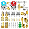 Miniatyrbilde 1 av 5: AC R134A Adapter Hurtigkoblingssett, R134a Tankventil R134a til R22/410a for Airconditionering Ref db
