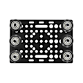 Miniatyrbild 3 av 5: V-spår Portalplatta Set 20-80mm Med V-spår Solid V Hjul Kit För Profiler Cnc Maskin Del 3d Prin