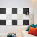 Miniatyrbild 5 av 5: 12-pack akustikpaneler, 12 x 12 tum dekorativa ljudisoleringspaneler, vägg- och takakustikpaneler