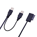 Miniatyrbillede 4 af 5: Sata 7+6pin til USB-kabeladapter USB2.0 Sata-adapter 13pin bærbar konverter [DB]