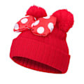 Miniatyrbillede 2 af 2: Børnepige Minnie Mickey Mouse Hat Vinter Varmt Slouch Strikket Beanie Cap 1-9 år [DB] Red