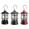 Pikkukuva 1 / 5: Kannettavat Retro Camping Valot Ulkokäyttöön Ammattimaiset Telttavalot [db] black rechargeable
