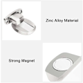 Pikkukuva 3 / 3: Vahva magneettinen ovenpysäytin, metallinen ovenpysäytin, kestävä ovikiinnike 3M-itseliimautuvalla piilotetulla ruuvilla, lattiaan asennettava - [DB] Silver