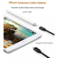 Pikkukuva 3 / 5: 1m Lightning-jatkokaapeli yhteensopiva Iphone Ipadin kanssa, Iphone-jatkokaapeli audio video musiikki t {DB}