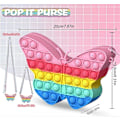 Pikkukuva 2 / 5: Pop Fidget -laukku tytöille, Fidget-lelulaukku Push Bubble Popper -käsilaukku Crossbody-laukku tytöille naisille, Stressiä lievittävät Fidget-koulutarvikkeet Db