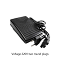 Pikkukuva 2 / 5: HUSQVARNA VIKING Huskylock 340D, 341D 3400 -OMPELUKONEEN JALKASÄÄDIN POLJIN + Johto [DB] A 220V wo-round plug