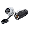 Miniatyrbillede 3 af 5: Lp20 Dc Volt 2 3 4 5 7 9 12 Pins Rund Industrielt Han/hun Stik Og Stikkontakt Solenergi Dc Vandtæt Stik db 9