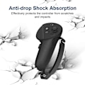 Miniatyrbilde 2 av 5: Silikonbeskyttelse Skin Håndtak Grep Etui med Justerbar Stropp For Quest Pro [DB] Black