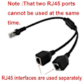 Pikkukuva 2 / 5: RJ45 1 Uros naar 2 Naaras Liitäntäportti LAN Ethernet Verkon Jakaja Y Vakaa Siirto Cat5e Cat5 Cat6 Helppo Sovitin Kaapeli [DB]