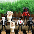 Miniatyrbild 5 av 5: Skibidi Toalett Man Kamera Figur Tv Man Högtalare Modell Kameraman Actionfigurer Julgåva Db C