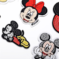 Miniatyrbillede 5 af 5: 11 stk. Mickey Minnie Mouse Sy-på/Stryg-på Patches, Tegneserie DIY Broderet Applikation Reparations Patch til Jakker, Jeans, Bukser, Tøj [DB]