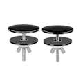 Miniatyrbilde 1 av 5: 2 Stykker 2 Tommers Kjøkkenvask Hull Deksel Kran Hull Deksel Rustfritt Stål Kjøkkenvask Kran Hull Plate [DB] black