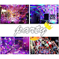 Miniatyrbilde 4 av 5: Discokule Partylys Bærbare Roterende Lys Lydaktivert LED Strobe Lys 7 Farger Med Fjernkontroll Og USB-Plugg For Bil Hjem Rom Fest db