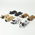 Miniatyrbild 5 av 5: Farfi söt sovande hund kylskåpsmagnet fransk bulldog mini leksaksmagnet dekor DB As the picture