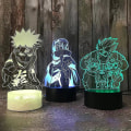 Miniatyrbild 3 av 4: 3D nattlampor Naruto Team Uzumaki Naruto Sasuke Sakura Figur  Led nattlampa [DB] D 1pc