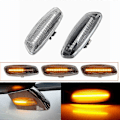 Miniatyrbilde 1 av 5: Dynamisk LED Blinkende Sidemarkeringslampe LED Strip Blinklys billys For Citroen C3 C4 C5 DS3 DS4 For Peugeot 207 308 3008 5008 RCZ [DB] Dynamic Crystal