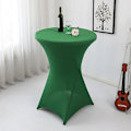Miniatyrbild 2 av 5: Cocktailbordsöverdrag Stretch Spandex Cocktailbordsöverdrag Duk För Bröllop, Bankett Och Fest [DB] Emerald 60*110cm