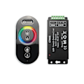 Miniatyrbild 1 av 5: Db Gt666 Rgb Led-kontroller Trådlös Rf Touch Fjärrkontroll Dc 12v 24v 18a 3 Kanaler Ljusband Dimmer Swit Black