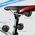 Miniatyrbild 2 av 5: Helt ny USB-uppladdningsbar cykelalarm med fjärrkontroll, DB Högljudd trådlös stöldskydd vibrationsrörelsesensor Veh [DB]