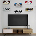 Miniatyrbillede 4 af 5: 6 Pak Flydende Sko Display, Hylder Væghængt Levitating Sko Display Stativ Til Sneaker Samling [DB]