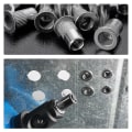 Miniatyrbilde 5 av 5: 100 stk M8 Blindmuttere, Rustfritt Stål Blindmuttere, Assortert M8 Gjengede Innlegg Mutter Flatt Hode For Metall Plast (14 Mm X 18 Mm)