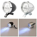 Pikkukuva 4 / 5: Polkupyörän valo retro vintage polkupyörä 3 led etuvalo [DB] Silver