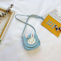 Miniatyrbillede 3 af 5: Pige skuldertaske, børn søde hare crossbody taske håndtaske mini prinsesse messenger tasker pung med justerbar rem til børn piger-JIE DB Blue