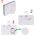 Miniatyrbillede 4 af 5: 3x Køleskabs Termometer Digital Termometer Fryser Termometer Køleskab Rum Vandafvisende Fryser Termometer Med LCD Display [DB]