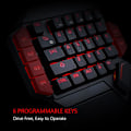 Miniatyrbild 4 av 5: USB Kabelanslutet Gaming Tangentbord Enhands RGB Bakgrundsbelyst Lysande Knappsats [DB]