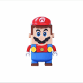 Miniatyrbild 4 av 4: Super  Bros Blocks Luigi Byggklossar Actionfigurer Montering Leksaker Montering Leksaker Markera låda Dockor Barn Födelsedagspresenter Man Db Super Mario Bros 2