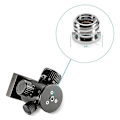 Pikkukuva 3 / 5: 1/4 tuuman uros - 1/4\" 3/8\" uros metallikierteinen ruuviadapteri jalustaruuvi Conve [DB] Package 1