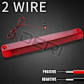 Miniatyrbilde 3 av 5: LED 3. bremselys bil tak baklys bar stoppindikator 30cm vanntett universell for bil SUV Seden ekstra baklys del db 1pc Red Shell CHINA