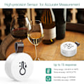Miniatyrbillede 3 af 5: Bluetooth termometer hygrometer, trådløs termohygrometer mini, med smart sensor app, datalogger og eksport af data til soveværelset [DB] 2 pcs