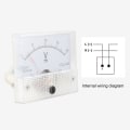 Miniatyrbilde 2 av 3: 85c1 Analog DC Flush Mount Instrument Analog Panel Voltmeter 300V