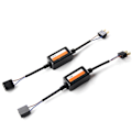 Miniatyrbillede 5 af 5: 2 Pak H7 Bilbelastningsmodstand Fejl Eliminator Led Dekoder Canbus Trådløs Lysadapter (Model: 9005 90)
