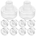 Miniatyrbilde 2 av 2: 10 stk. T-formet Glasspropp Vinpropp Flaske Glasspropper Gjenbrukbar Vinflaskepropp [DB]