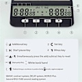 Miniatyrbillede 3 af 5: Skak Timer Professionelt Skakur Multifunktionelt Digitalt Ur [DB] Black