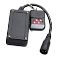 Miniatyrbillede 1 af 5: Bærbar 3-polet XLR trådløs fjernbetjening modtager til røg tåge maskine DJ scene controller modtager [DB] Black
