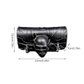 Miniatyrbilde 2 av 3: Halloween Hodeskalle Motorsykkel Gaffelveske Sadelvesker Koffert Moto Tilbehør Bagasje Verktøyveske Styrelagring Svart [DB]