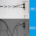 Miniatyrbilde 4 av 5: Wire shelf loop clips - 20 stk hvite nedveggklips for hyller i skap [DB]